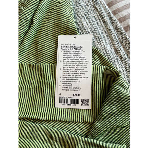 NWT!! Lululemon Swiftly Tech Long Sleeve 2.0 Race Length - Picture 6 of 7